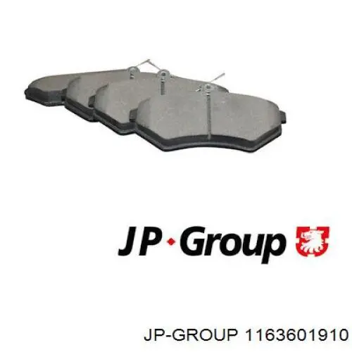 Купити 1163601910 JP Group Колодки гальмівні передні, дискові