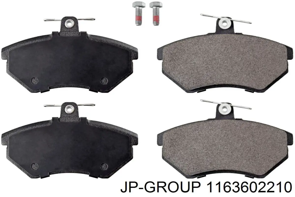1163602210 JP Group колодки гальмівні передні, дискові
