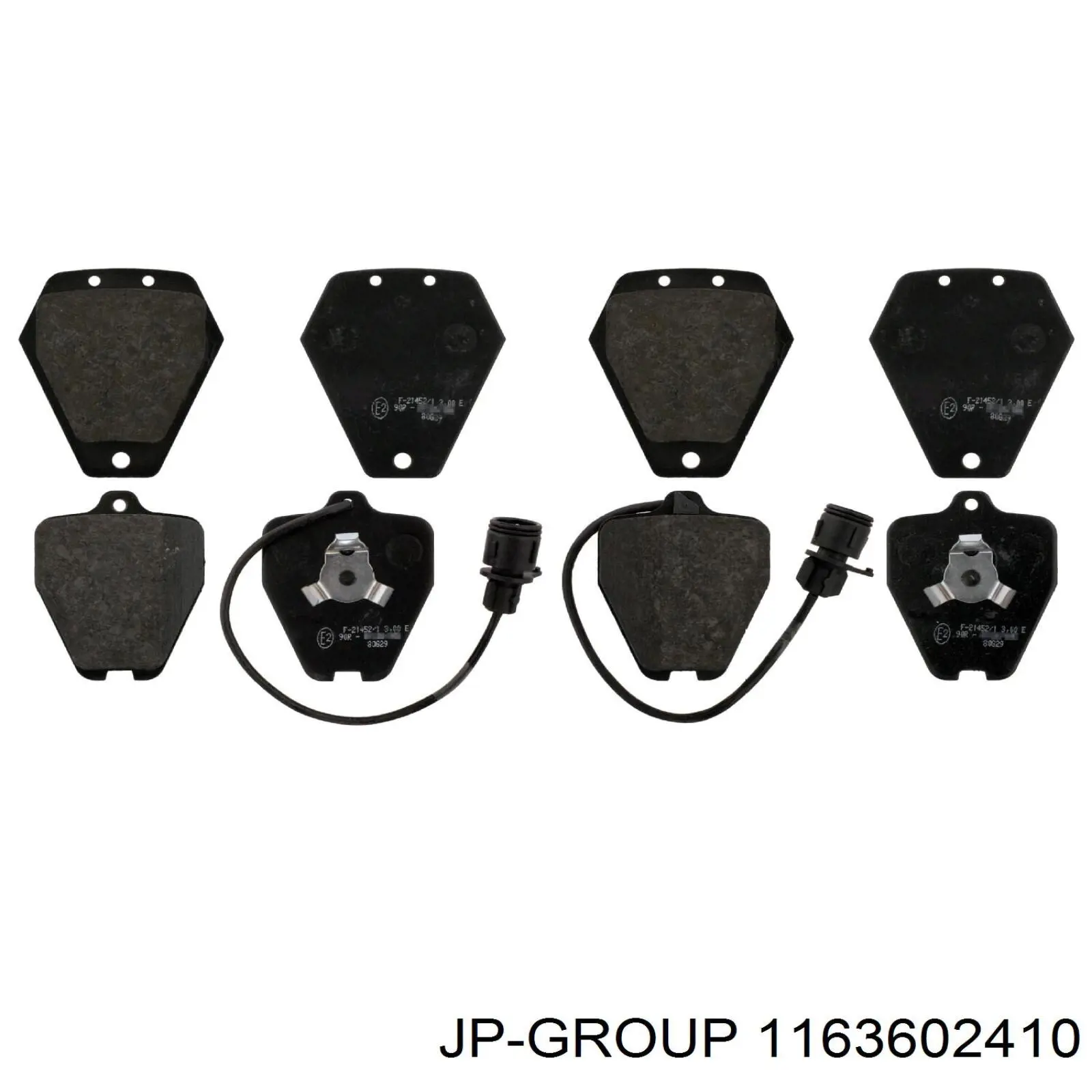 Гальмівні колодки JP Group 1163602410 ціна, від 19.00 USD