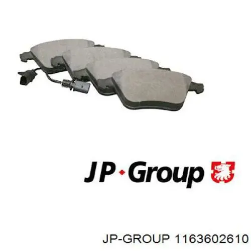 Купити 1163602610 JP Group Колодки гальмівні передні, дискові