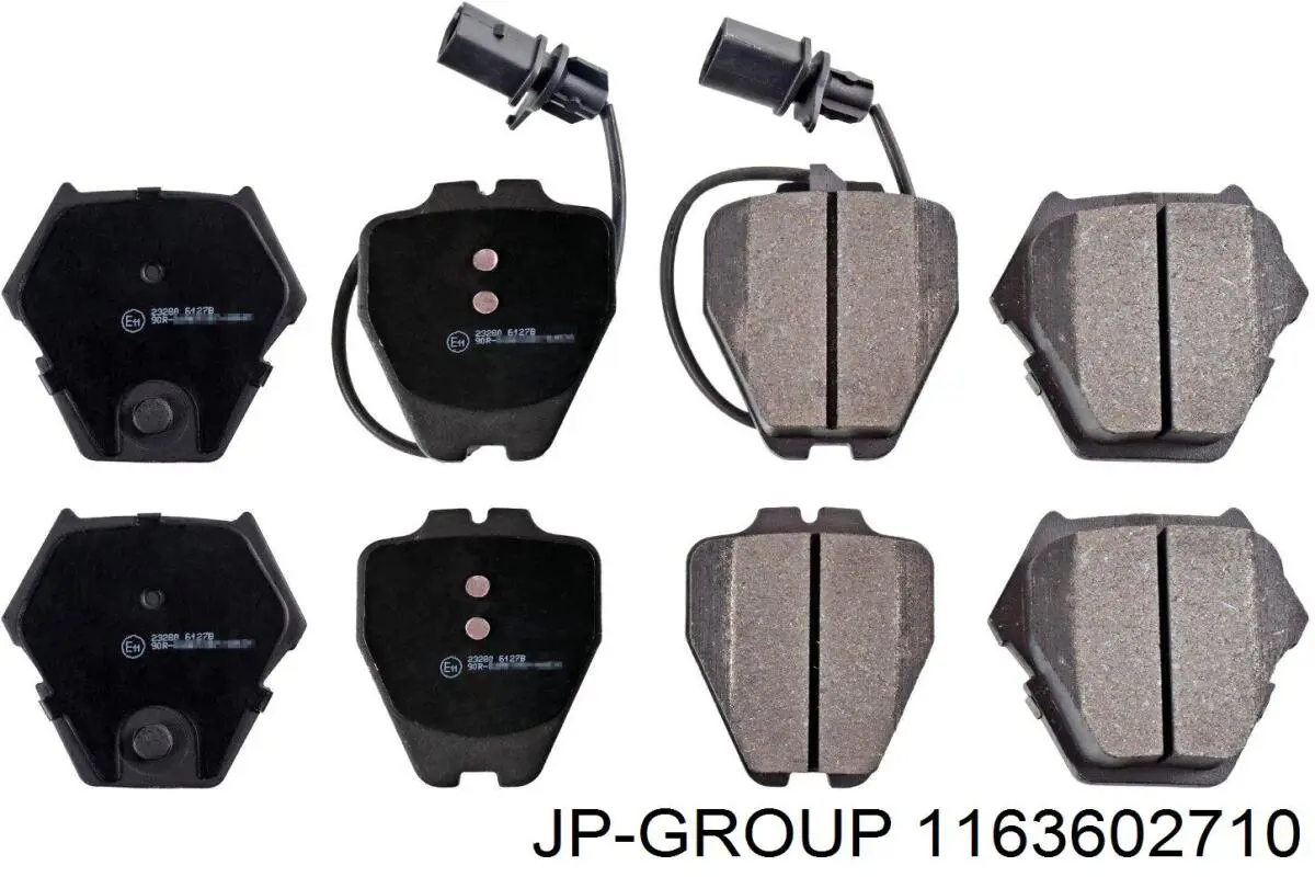 1163602710 JP Group колодки гальмівні передні, дискові