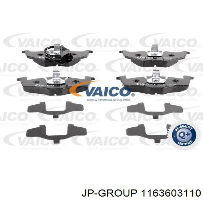 Купити 1163603110 JP Group Колодки гальмівні передні, дискові