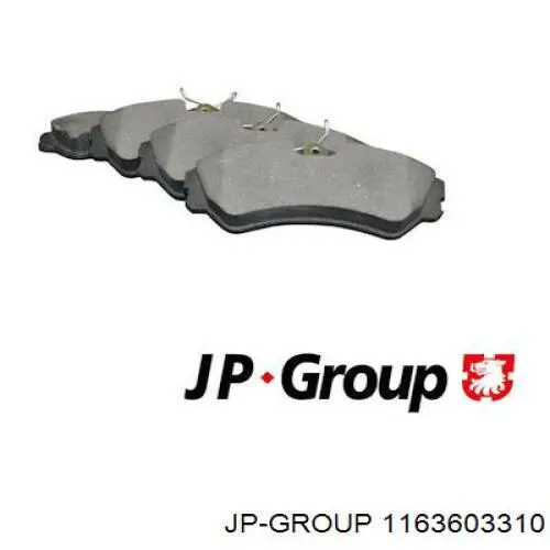 Купити 1163603310 JP Group Колодки гальмівні передні, дискові
