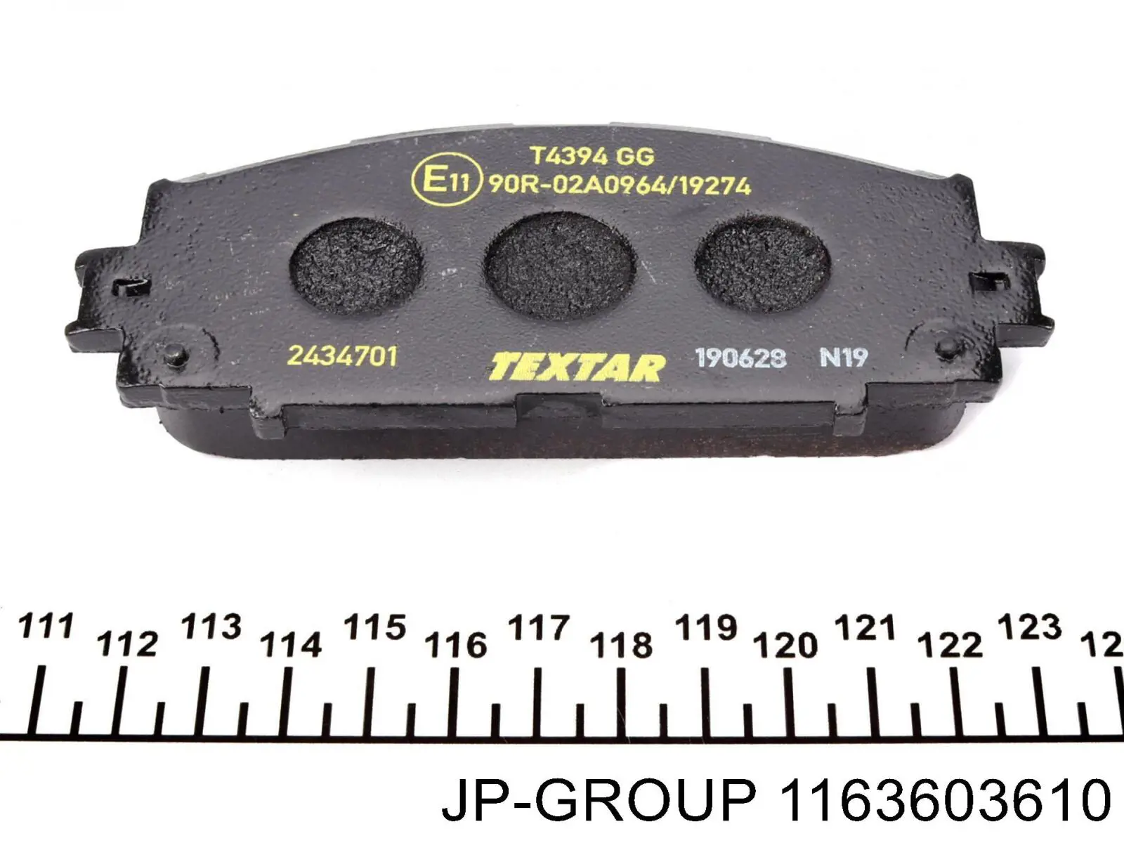 Гальмівні колодки JP Group 1163603610 ціна, від 24.46 USD