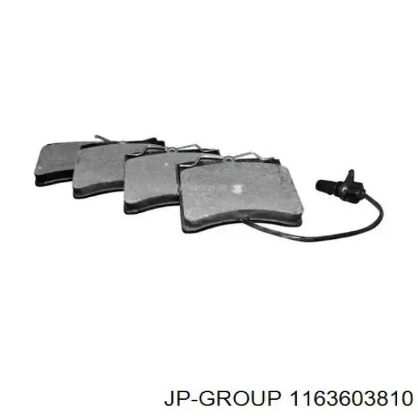 1163603810 JP Group колодки гальмівні передні, дискові