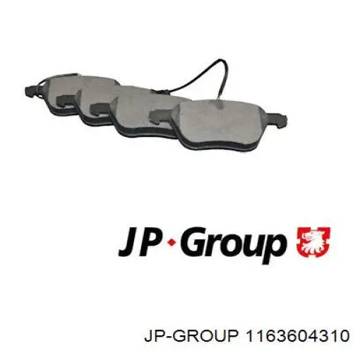 Гальмівні колодки JP Group 1163604310 ціна, від 11.49 USD