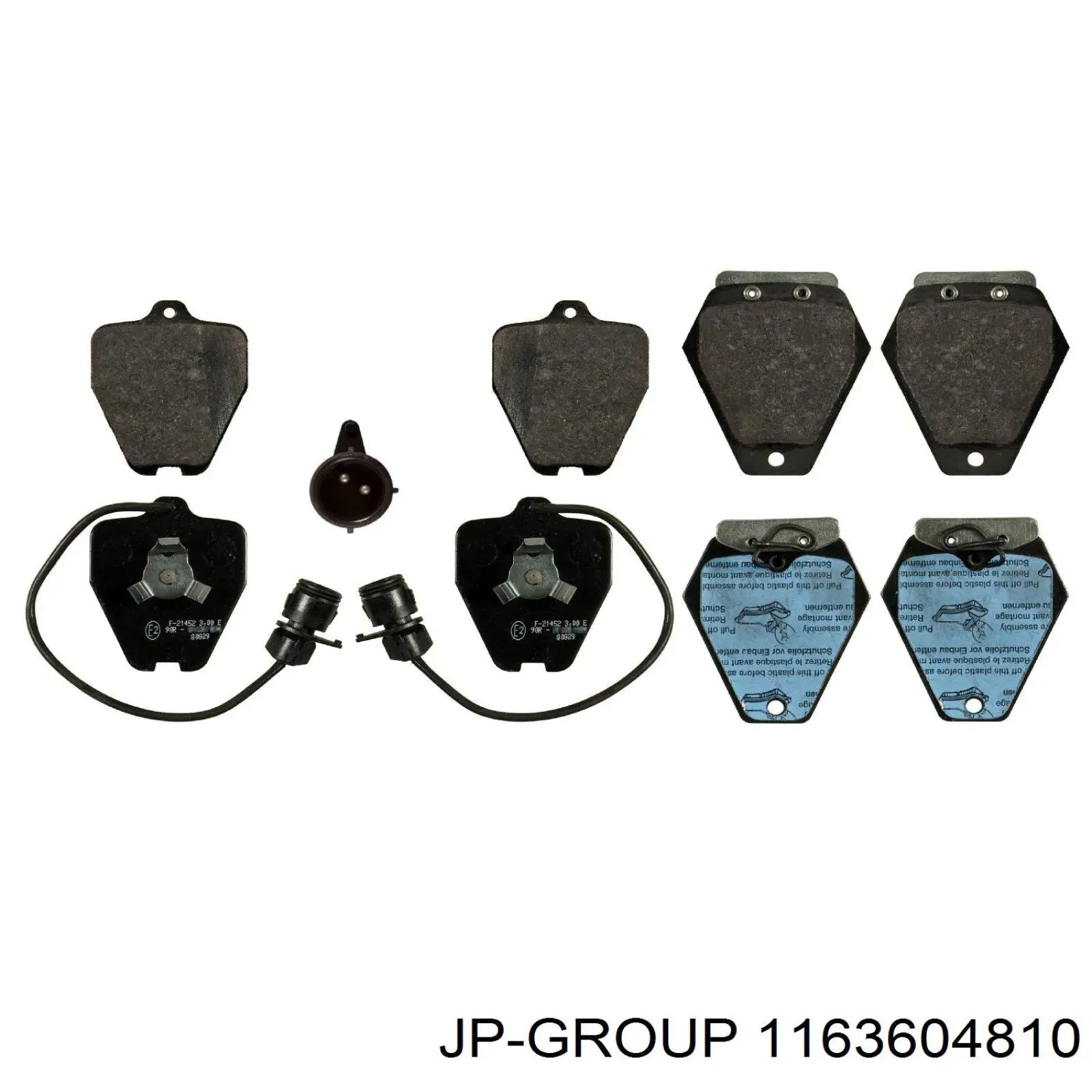 1163604810 JP Group Передні гальмівні колодки