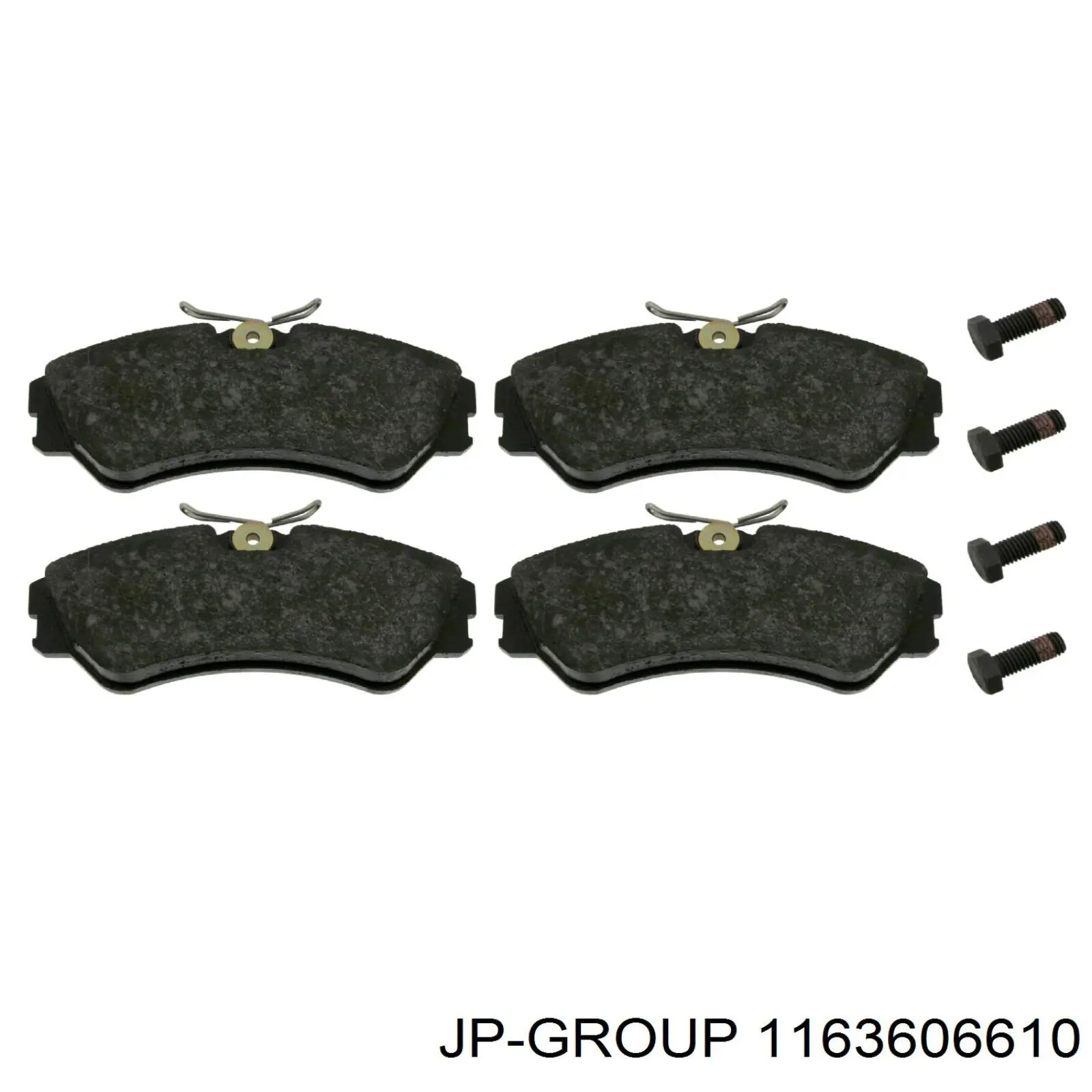 Купити 1163606610 JP Group Колодки гальмівні передні, дискові
