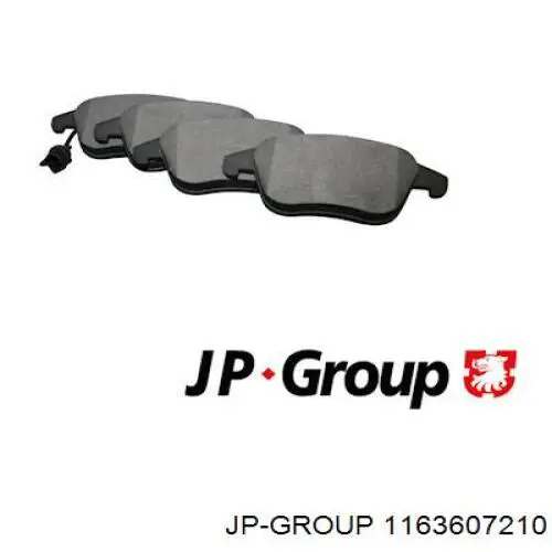 Купити 1163607210 JP Group Колодки гальмівні передні, дискові