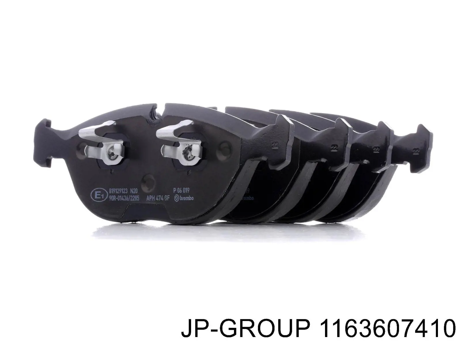 Передні тормозні колодки 1163607410 JP Group