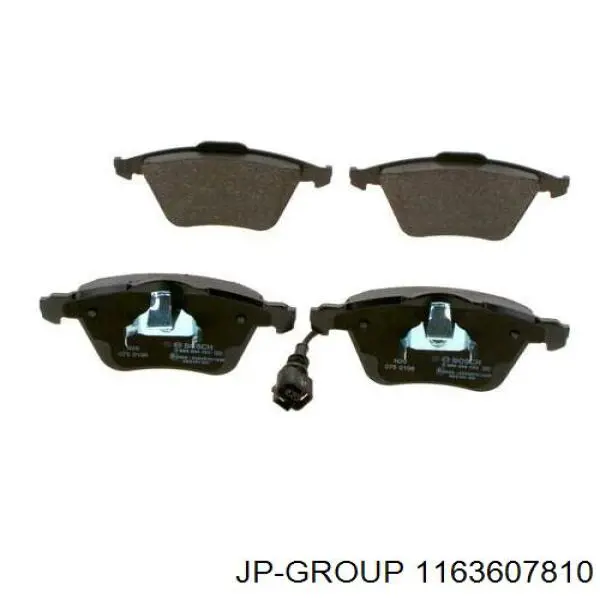Гальмівні колодки JP Group 1163607810 ціна, від 23.76 USD