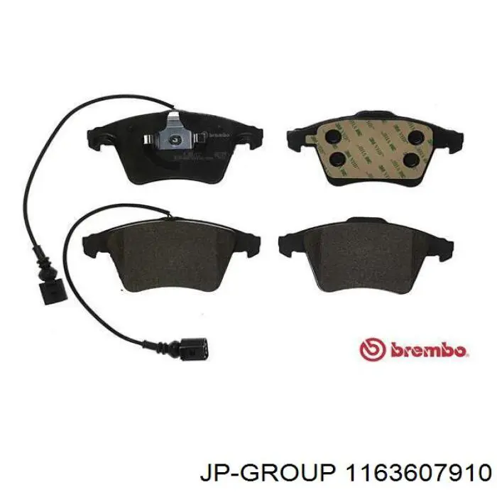 Передні тормозні колодки 1163607910 JP Group