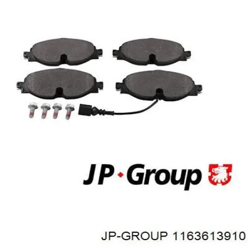 Гальмівні колодки JP Group 1163613910 ціна, від 19.22 USD
