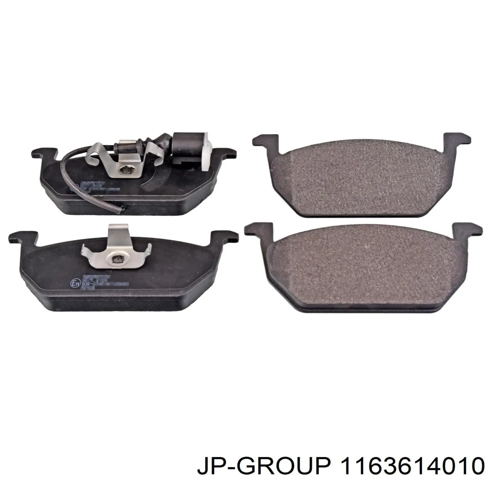 Гальмівні колодки JP Group 1163614010 ціна, від 22.83 USD
