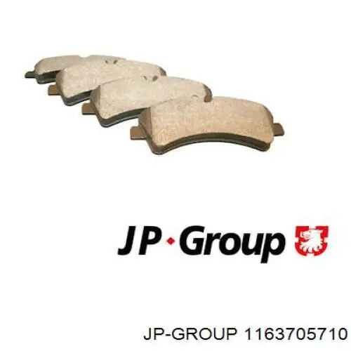 Колодки гальмові задні, дискові 1163705710 JP Group