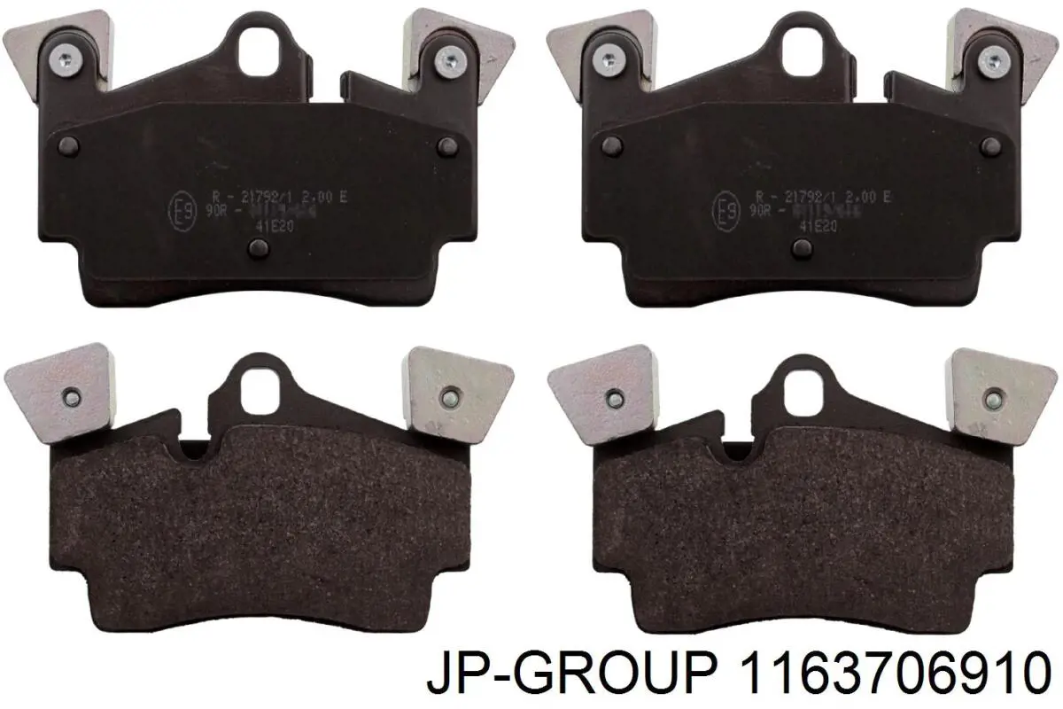 1163706910 JP Group Колодки гальмівні задні, дискові