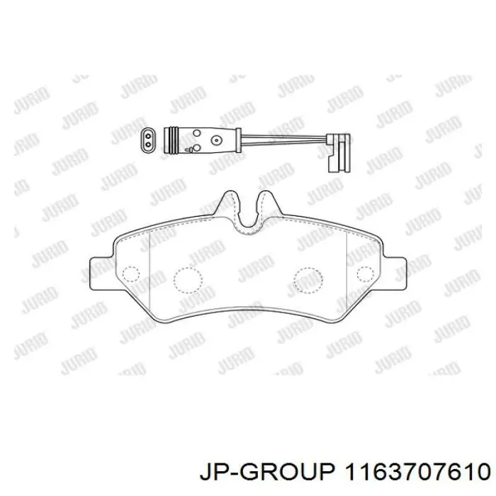 Купити 1163707610 JP Group Задні колодки