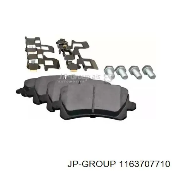 1163707710 JP Group колодки гальмові задні, дискові