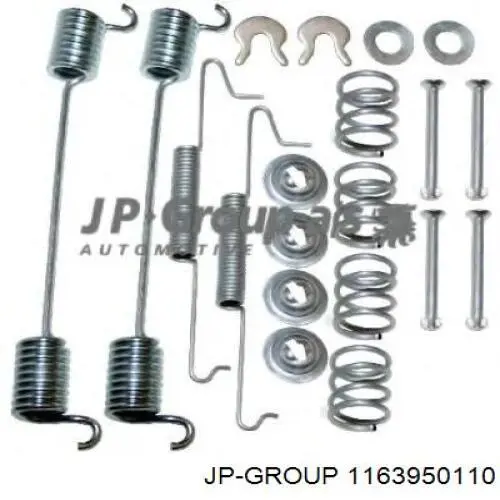 1163950110 JP Group Монтажний комплект задніх барабанних колодок