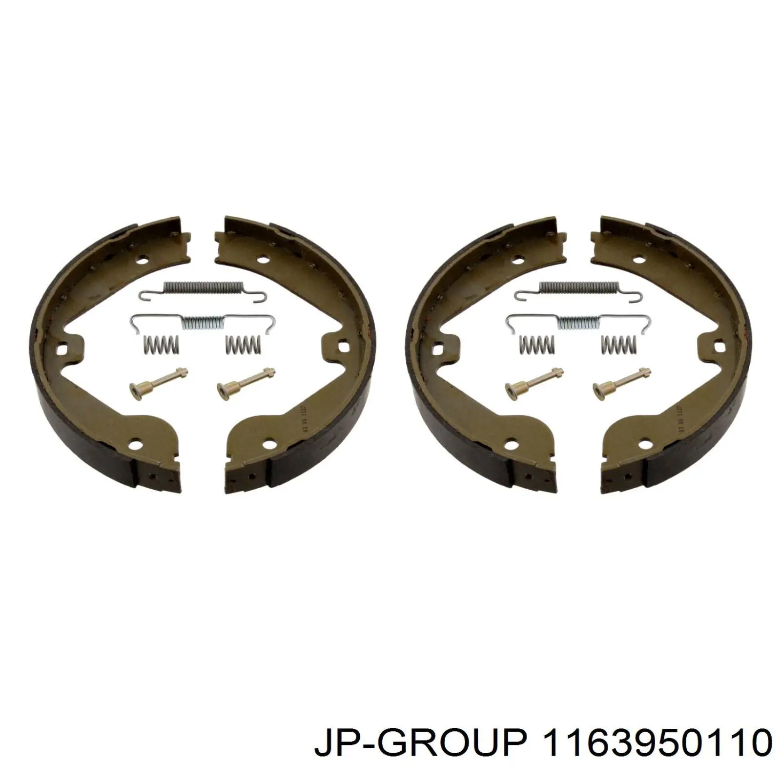 1163950110 JP Group монтажний комплект задніх барабанних колодок