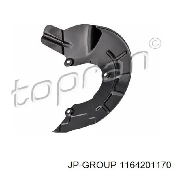 Захист гальмівного диска, переднього, лівого JP Group 1164201170 ціна, від 10.41 USD