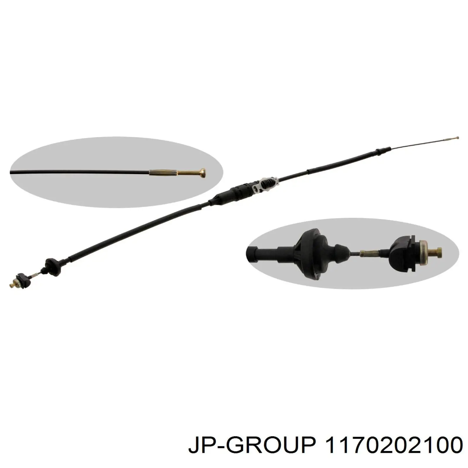 1170202100 JP Group Трос зчеплення