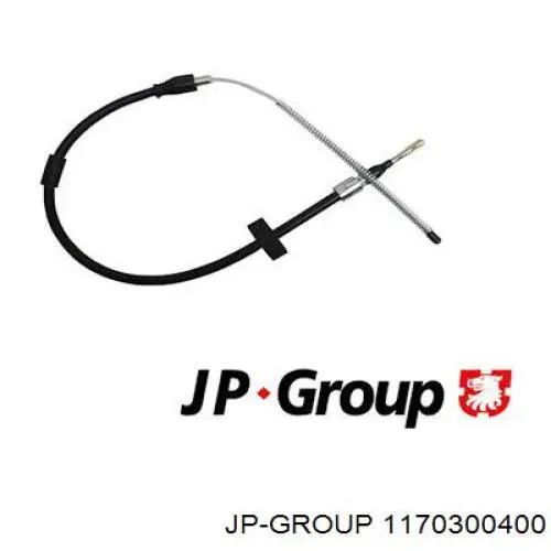 1170300400 JP Group Трос ручного гальма задній, правий/лівий