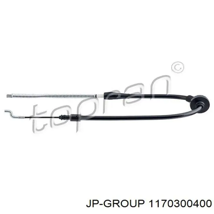 Трос ручного гальма задній, правий/лівий JP Group 1170300400 ціна, від 6.35 USD