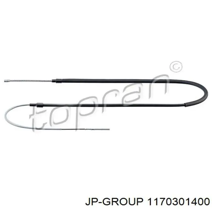 Трос ручного гальма задній, правий/лівий JP Group 1170301400 ціна, від 5.61 USD