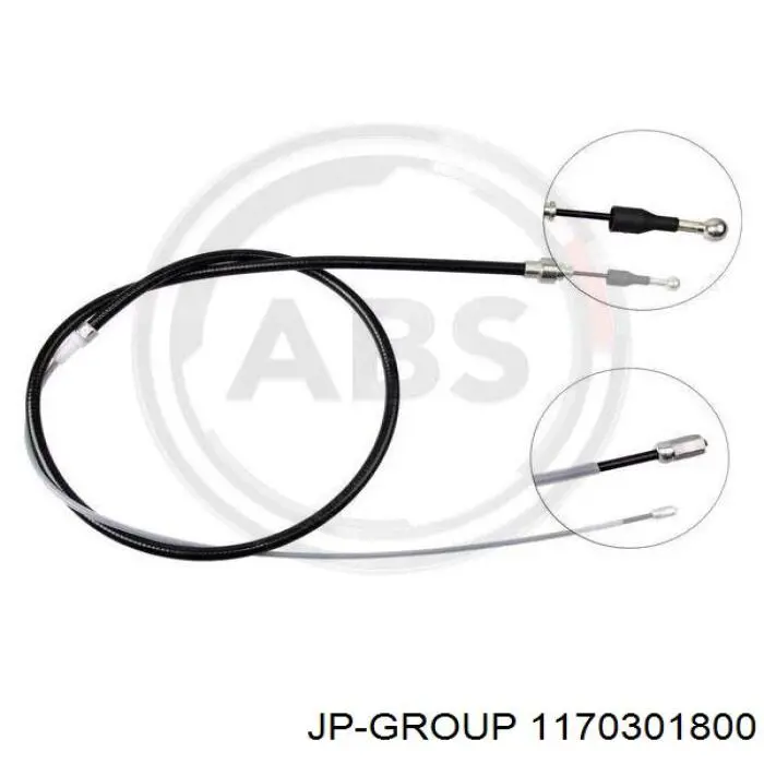 Трос ручного гальма задній, правий/лівий JP Group 1170301800 ціна, від 7.38 USD