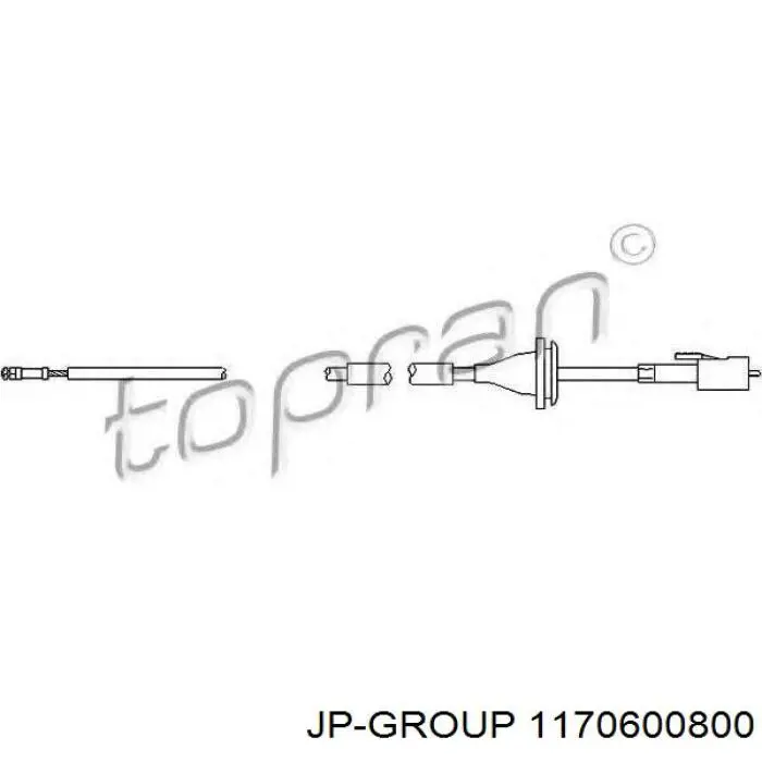 1170600800 JP Group трос приводу спідометра