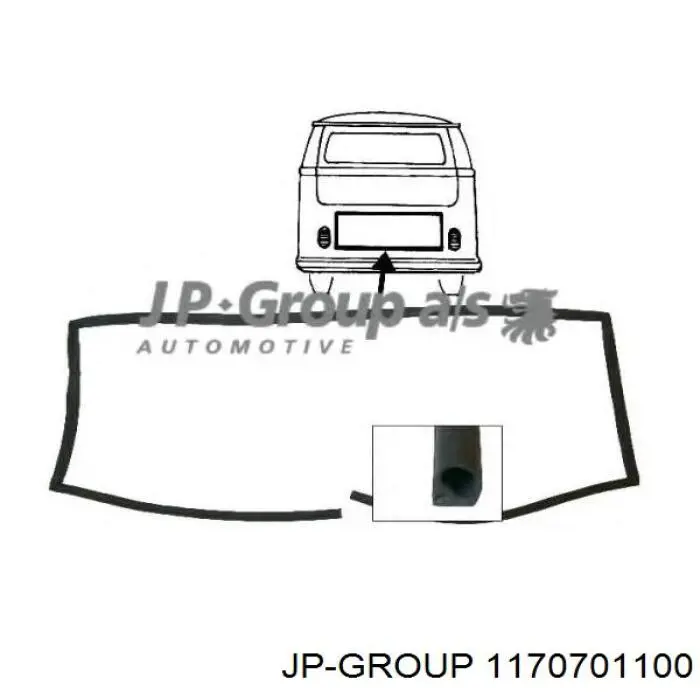 Трос капота 1170701100 JP Group
