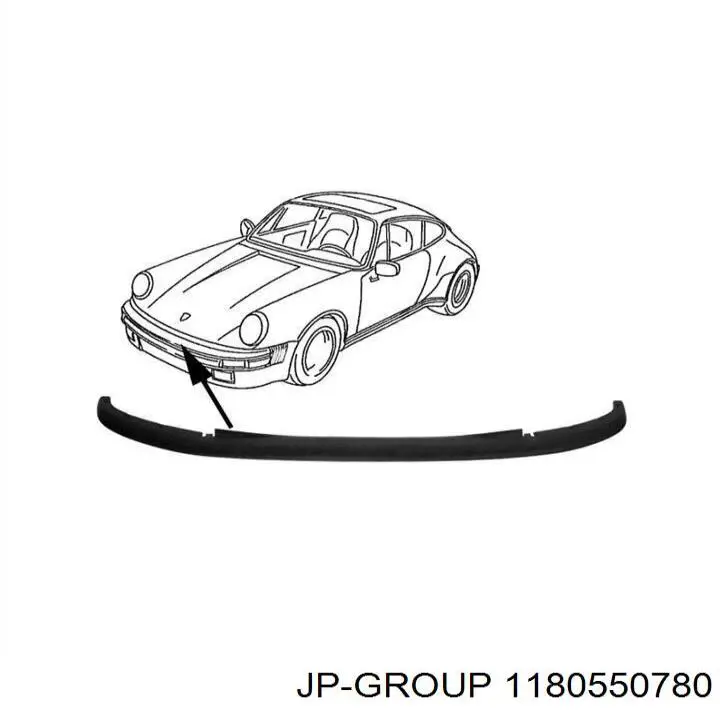 Купити 1180550780 JP Group Спойлер переднього бампера, правий