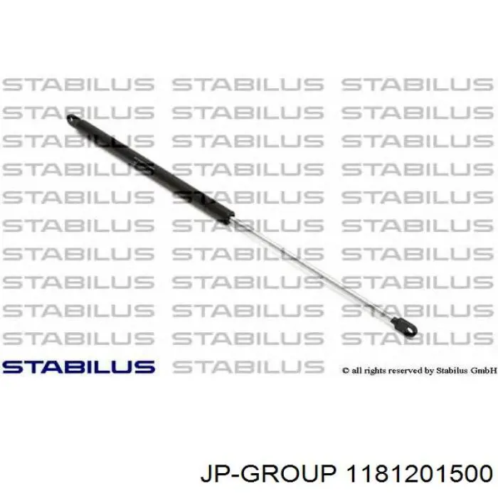 Амортизатор кришки багажника/ двері 3/5-ї задньої 1181201500 JP Group
