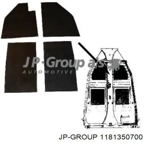 1181350700 JP Group захист двигуна, піддона (моторного відсіку)