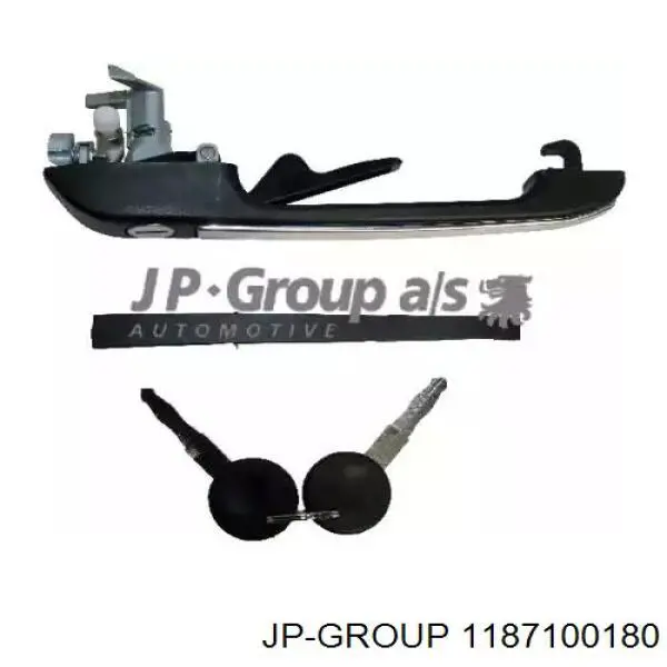 Ручка передньої двері зовнішня права JP Group 1187100180 ціна, від 5.49 USD