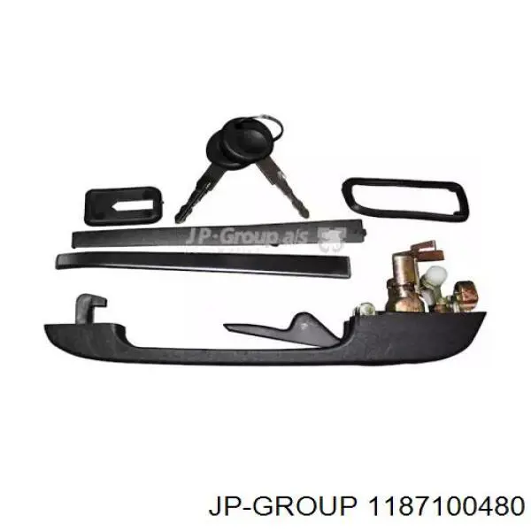 Ручка передньої двері зовнішня права JP Group 1187100480 ціна, від 6.57 USD