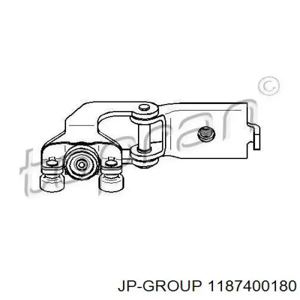Купити 1187400180 JP Group Ролик двері бічної/зсувної, правий центральний