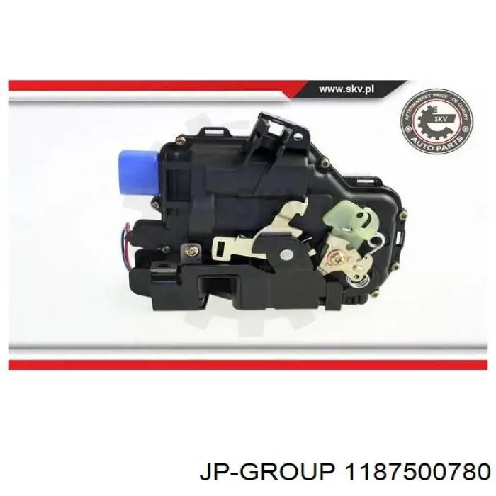 Замок передніх пасажирських дверей JP Group 1187500780 ціна, від 23.77 USD