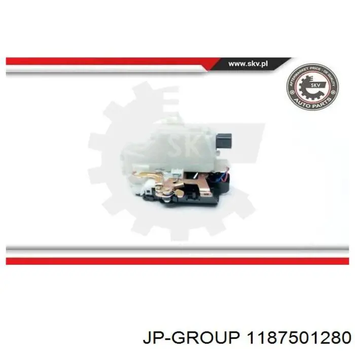 Замок задньої дверї, правої JP Group 1187501280 ціна, від 37.18 USD