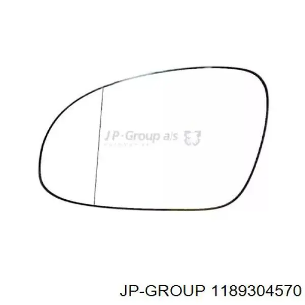 1189304570 JP Group дзеркальний елемент дзеркала заднього виду, лівого