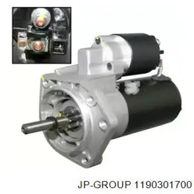 Стартер JP Group 1190301700 ціна, від 63.35 USD
