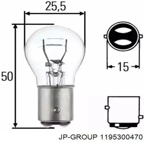 Ліхтар задній лівий JP Group 1195300470 ціна, від 22.63 USD