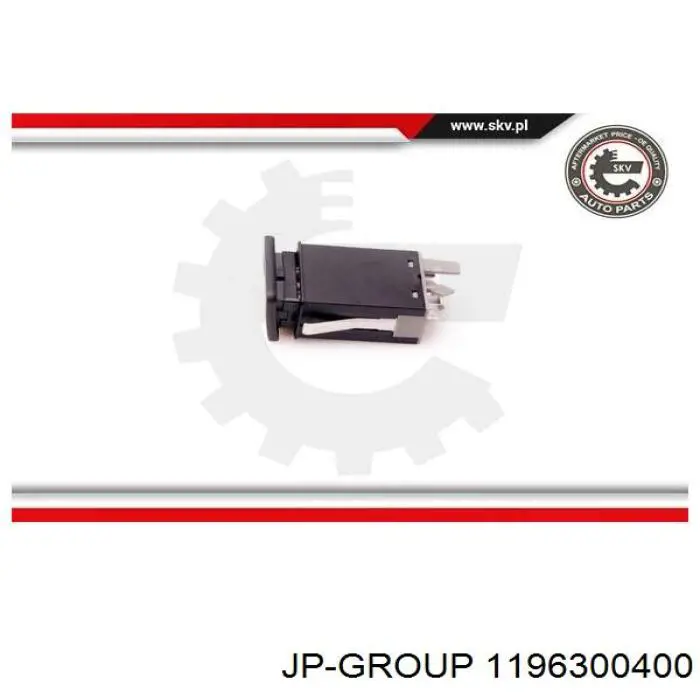 Кнопка включення аварійної сигналізації JP Group 1196300400 ціна, від 9.21 USD