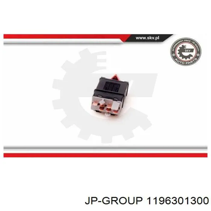 Кнопка включення аварійної сигналізації JP Group 1196301300 ціна, від 15.70 USD