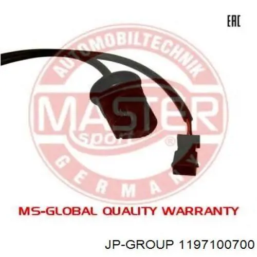 Датчик АБС (ABS) задній JP Group 1197100700 ціна, від 13.49 USD