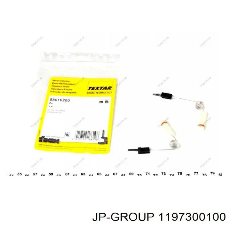 Сенсор зносу JP Group 1197300100