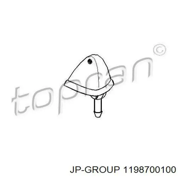 Форсунка омивача заднього скла 103244755 Hans Pries (Topran)