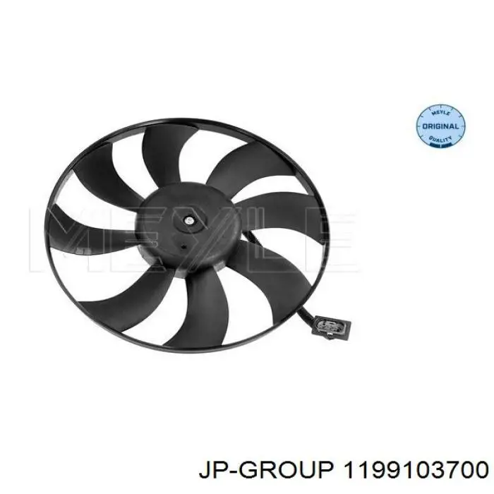Електровентилятор охолодження в зборі (двигун + крильчатка) 1199103700 JP Group