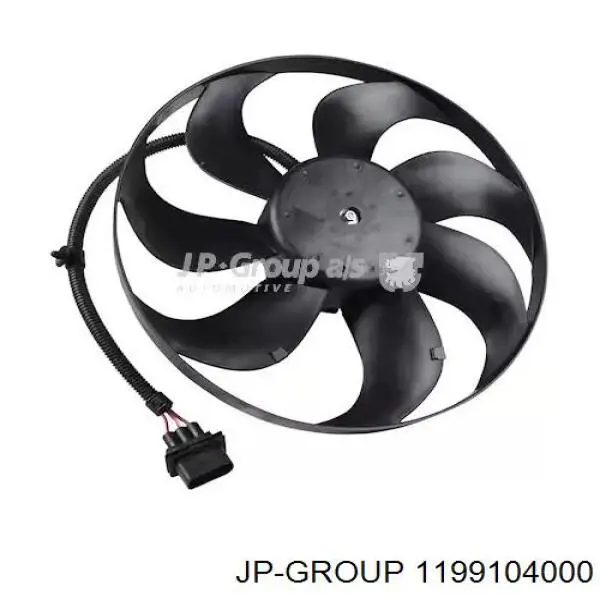 1199104000 JP Group електровентилятор охолодження в зборі (двигун + крильчатка)